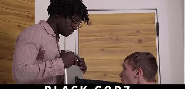  Interracial black monster cock tearing open white dude bareback BLACK-GODZ.COM